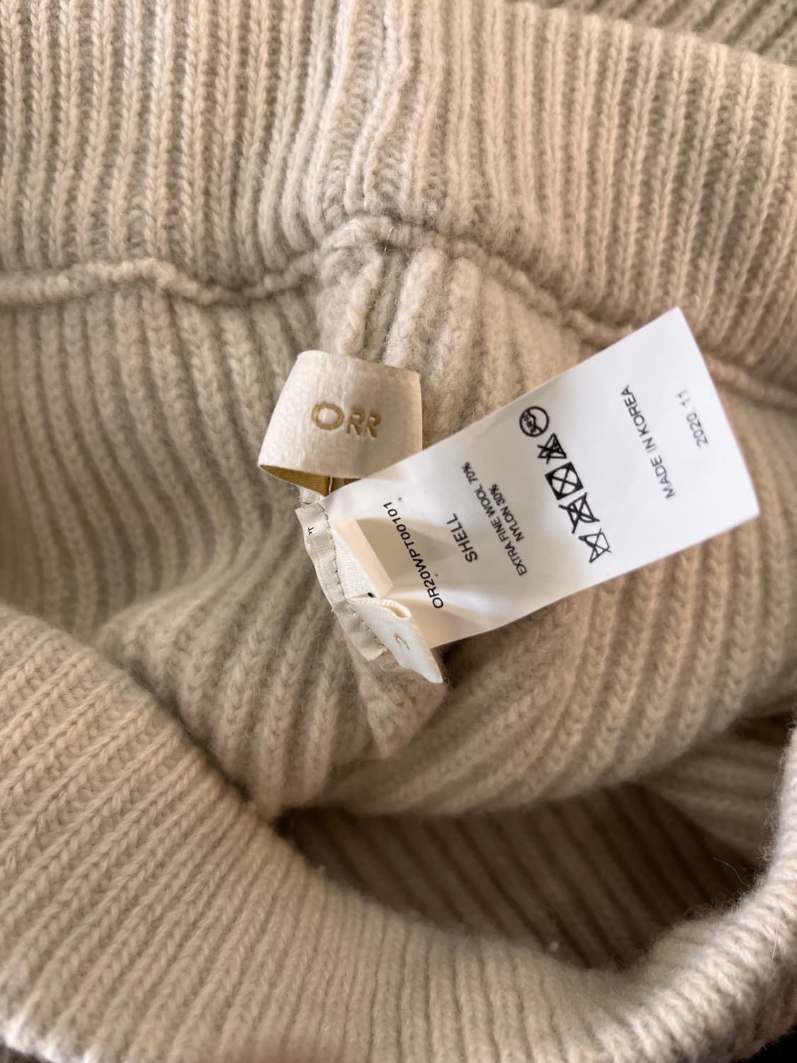 ORR 니트 와이드 팬츠 M 상품이미지4