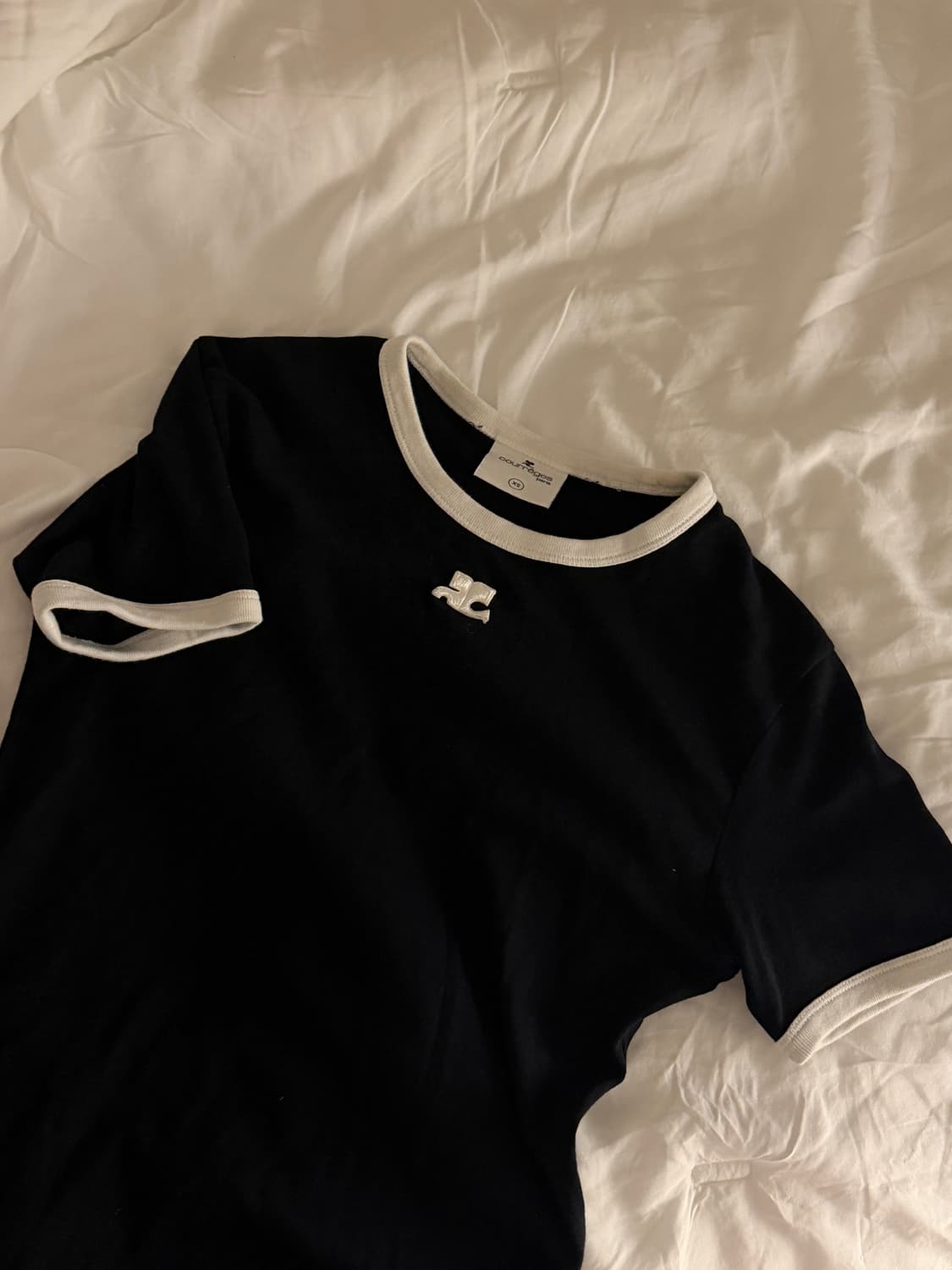 쿠레쥬 꾸레쥬 콘트라스트 반팔 xs 상품이미지1