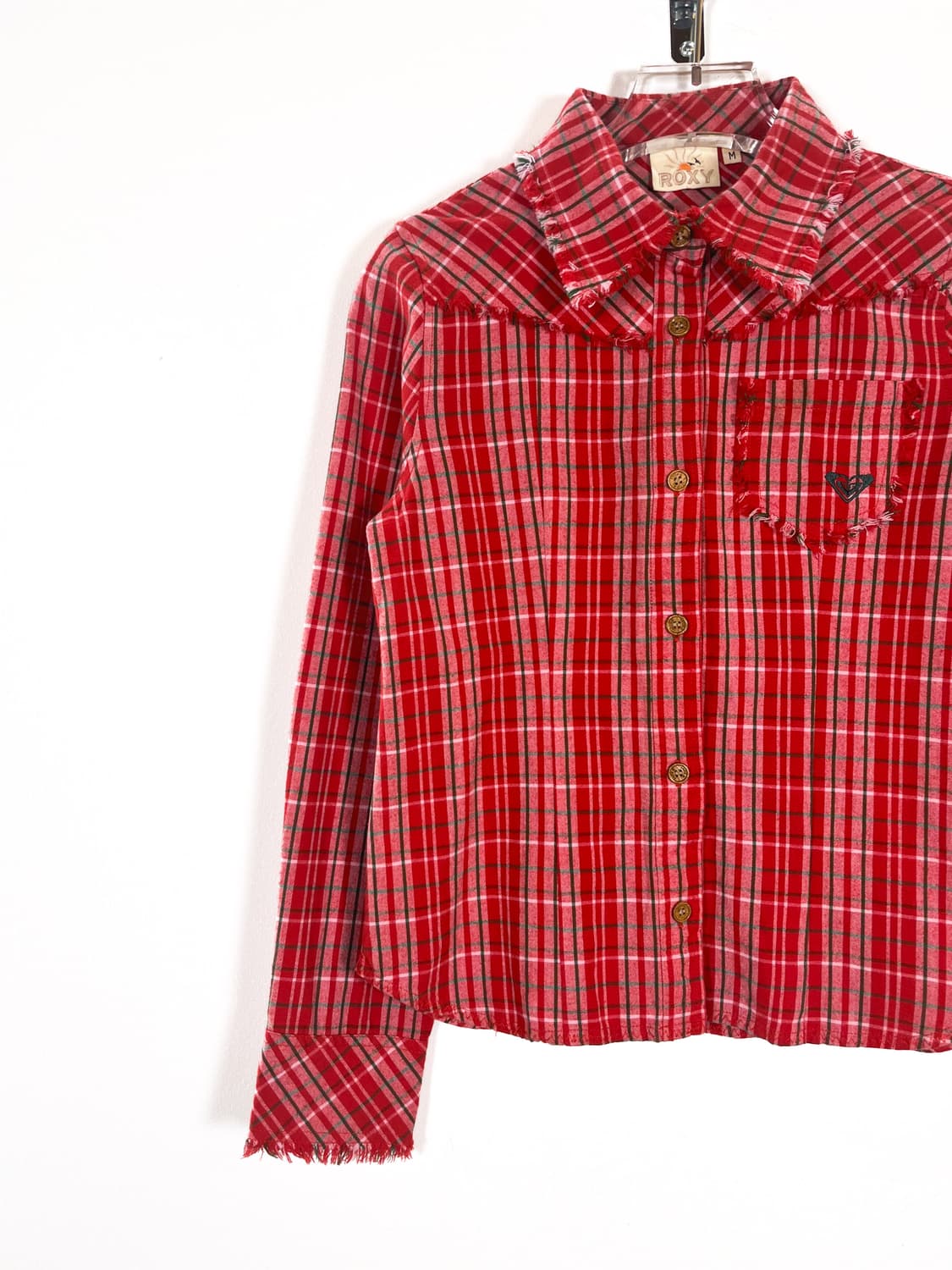 빈티지 프린지 체크 셔츠 상품이미지3