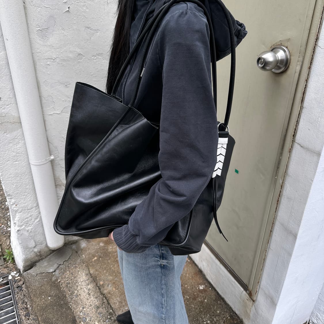 00s 프로엔자 스쿨러 XL 빅 레더 토트백 상품이미지8