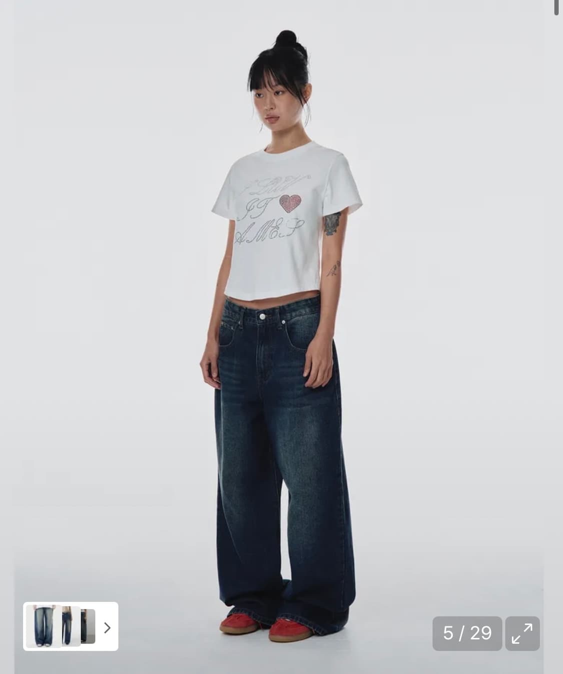 아메스월드와이드 스티치 데님팬츠 상품이미지1