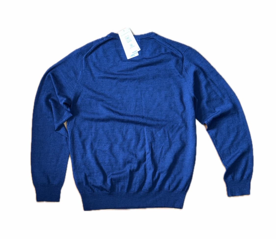 울 100 아가일 브이넥 니트 상품이미지7