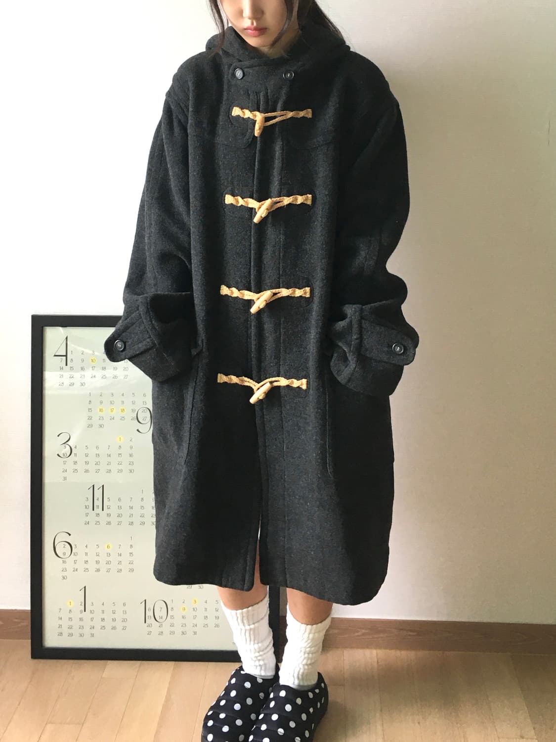 빈티지 오버핏 더플코트 상품이미지4