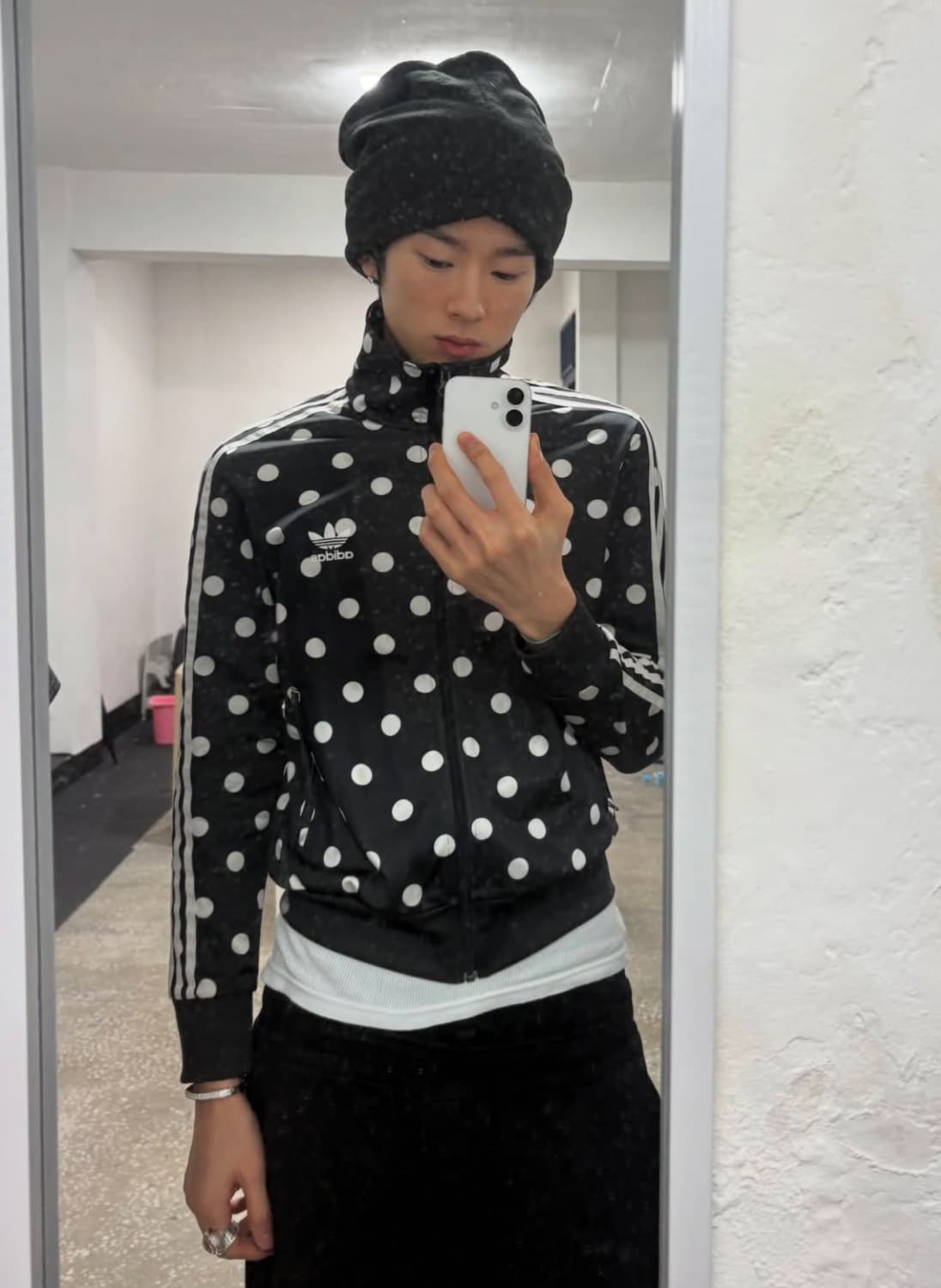 아디다스 도트 트랙탑 져지 자켓 파이어버드 빅로고 땡땡이 나우아임영 상품이미지2