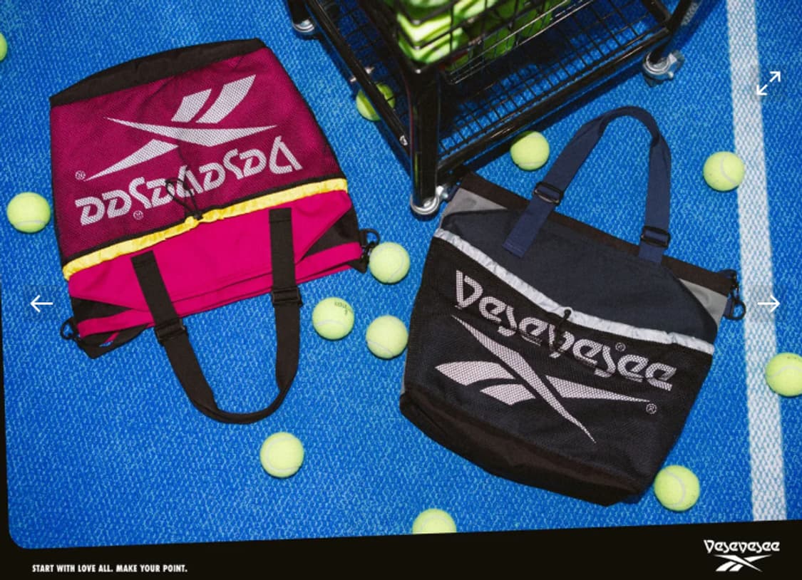 예스아이씨 X 리복 가방 네이비 상품이미지1