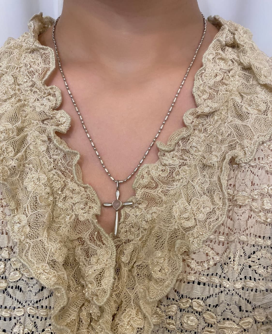 moonstone cross 925silver neck 상품이미지6