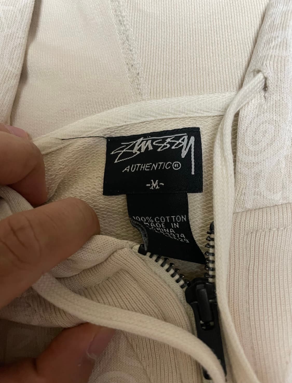 00s 스투시 어센틱 후드집업 M 상품이미지2