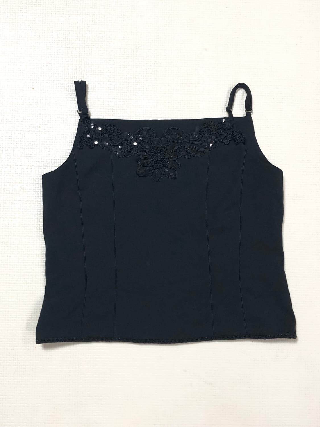 빈티지 블랙 큐빅 슬리브리스 상품이미지5