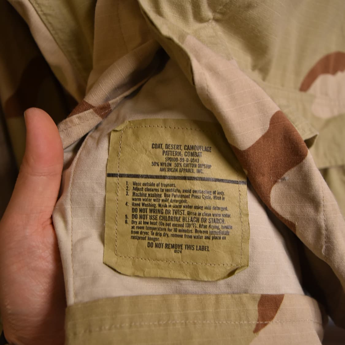 미군 사막 3색 컴뱃 셔츠 (Desert 3Color) 상품이미지7