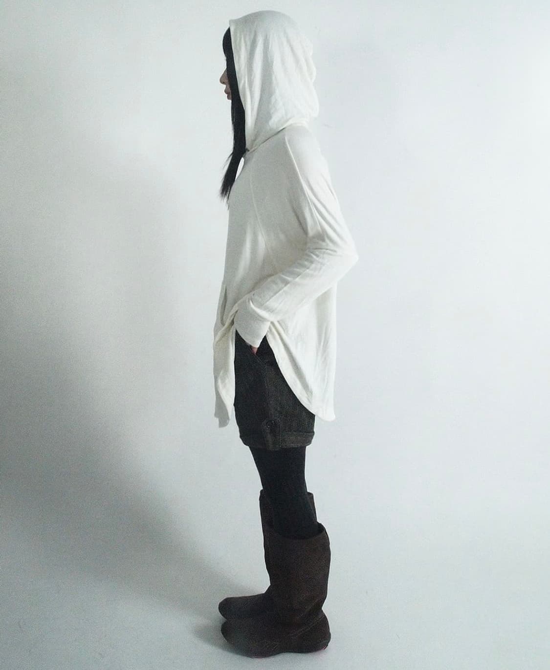 택포) loose fit stitch point hooded sleeve 상품이미지4