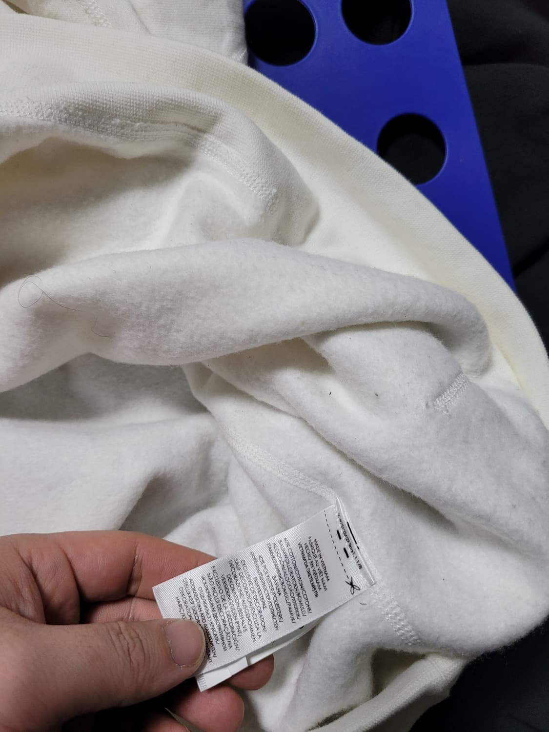 가슴60) 폴로 후드티 화이트 상품이미지8