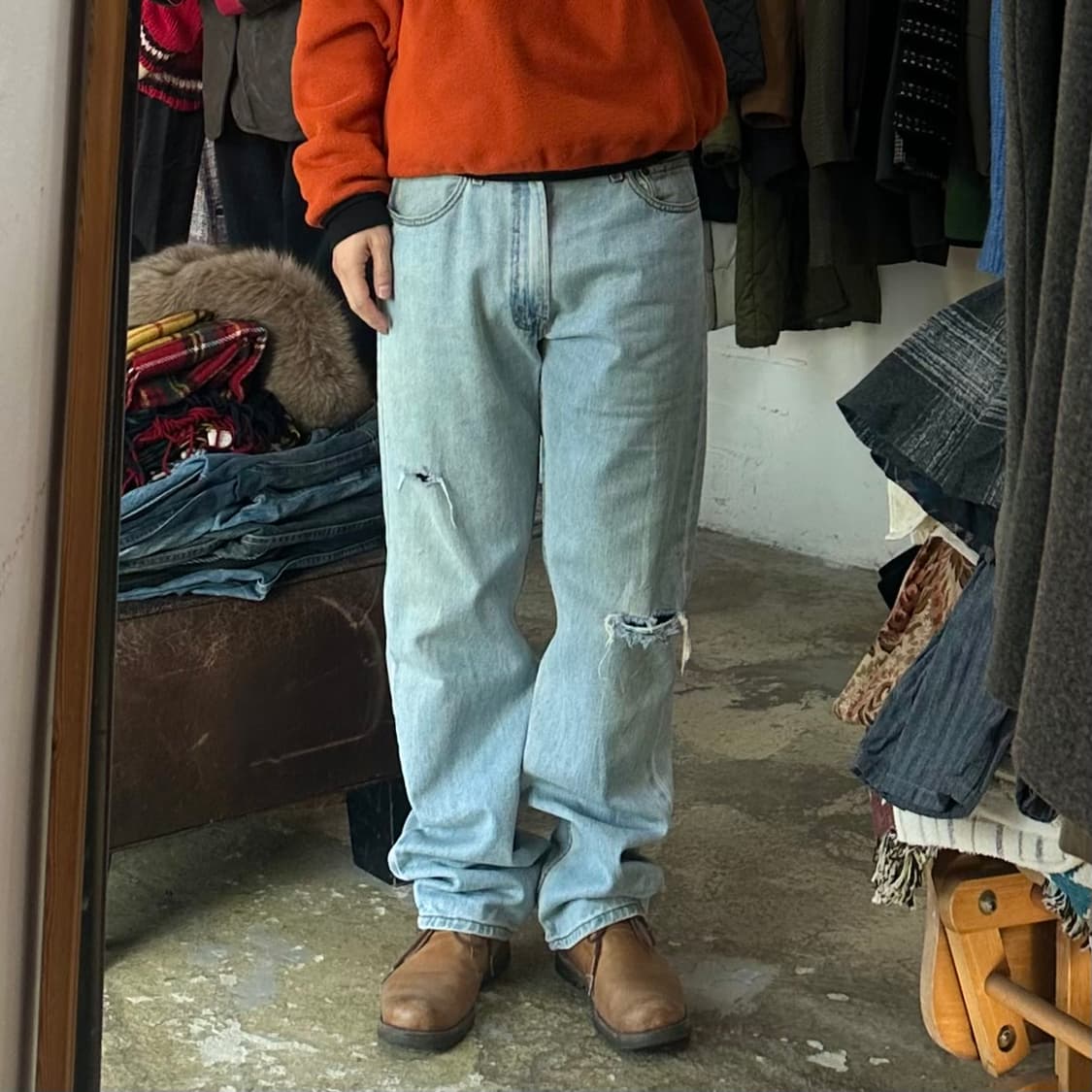 (착용컷) 리바이스 505 (남성용 32) 상품이미지3