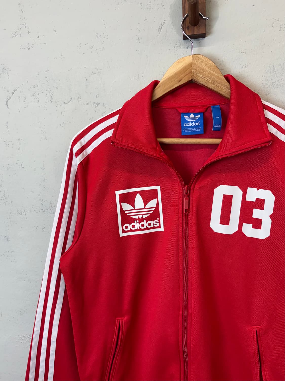 아디다스 빈티지 03 트랙탑 져지 레드 상품이미지5