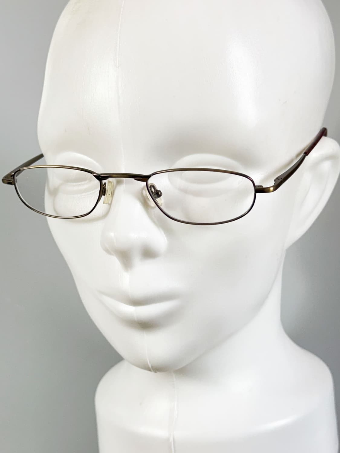 90s 유로피엔 엔틱 메탈 슬림 스퀘어 빈티지 안경 상품이미지8