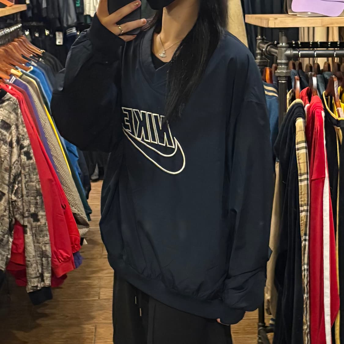 [HI] Nike 나이키 빅로고 웜업 네이비 상품이미지3