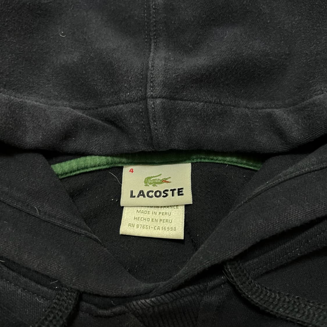 라코스테 빅로고 후드티 4사이즈  상품이미지5