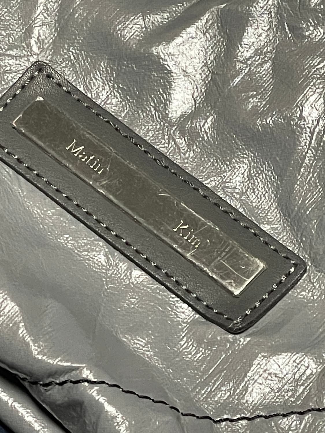 마뗑킴 스트링 코팅 백팩 그레이 상품이미지3