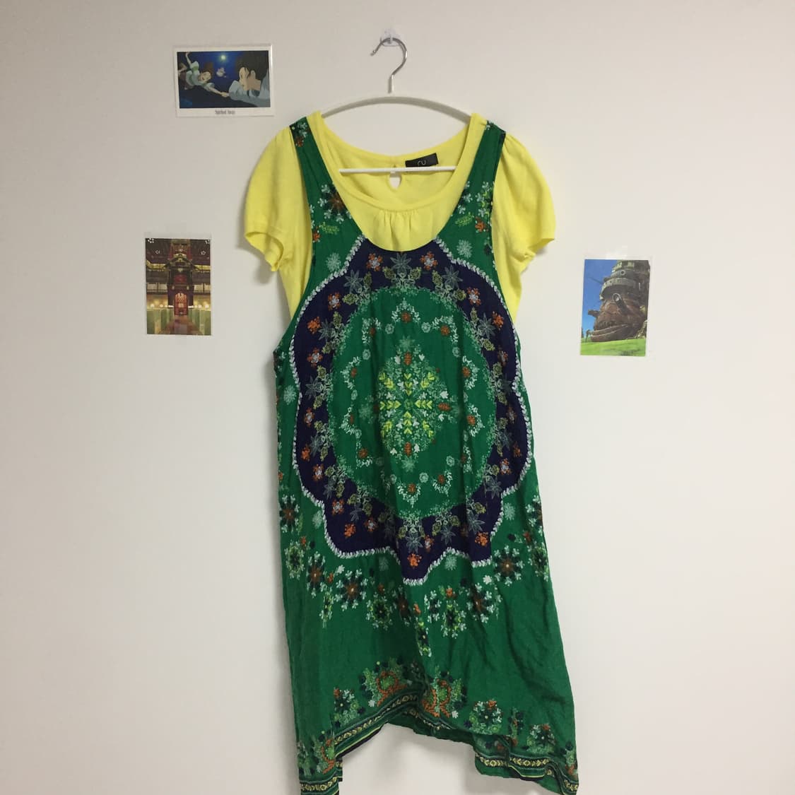 (착용샷O) 2P 빈티지 하구미 슬리브리스 반팔 니트 코디 세트 상품이미지2