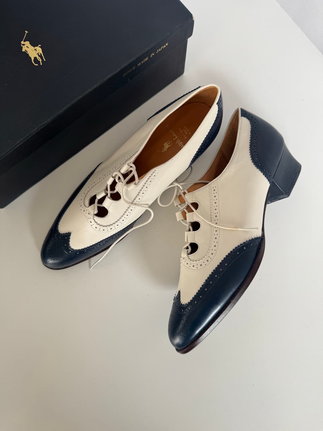[희귀] Ralph Laure 랄프 로렌 투톤 옥스포드 슈즈 상품이미지1