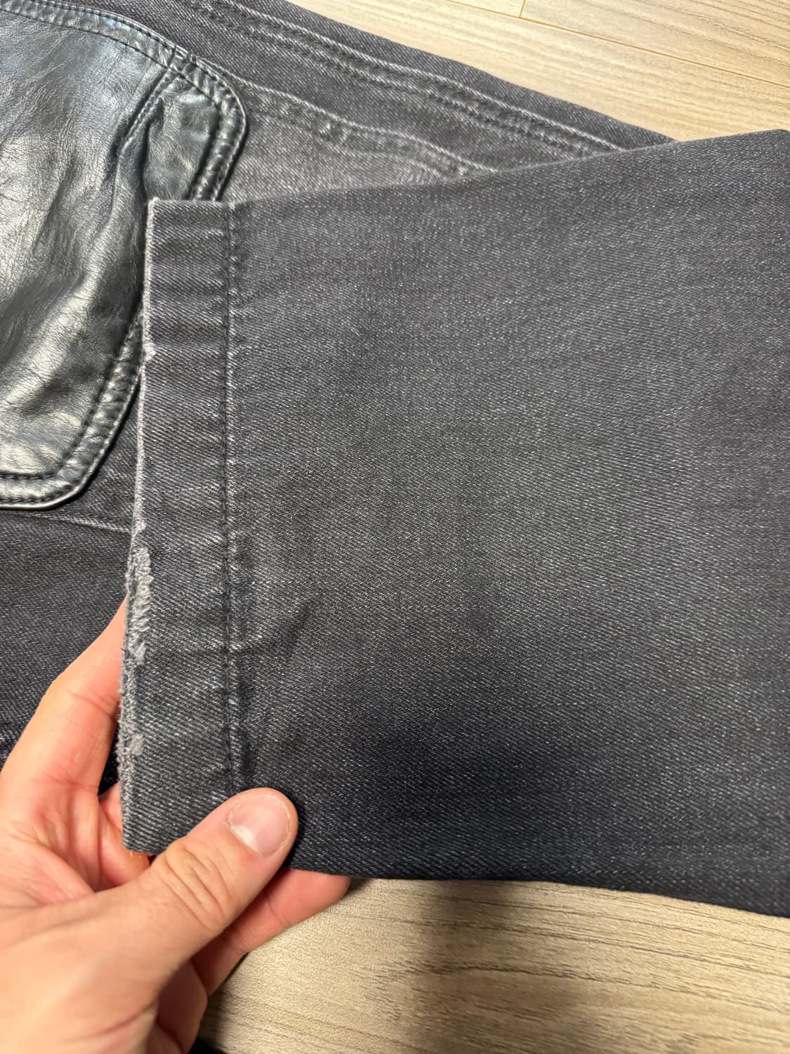 인세인개러지 더블니 워크팬츠 블랙 1사이즈 상품이미지6