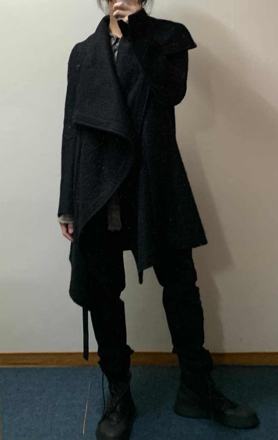 Julius 12fw 드레이프 울 코트 상품이미지8