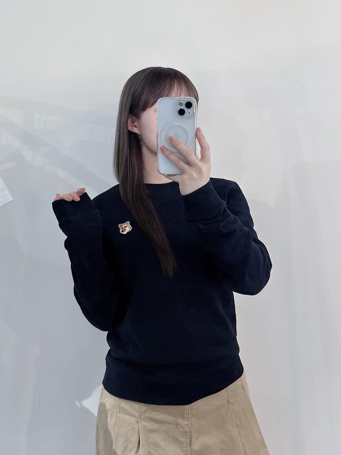 메종키츠네 폭스헤드 맨투맨 상품이미지1