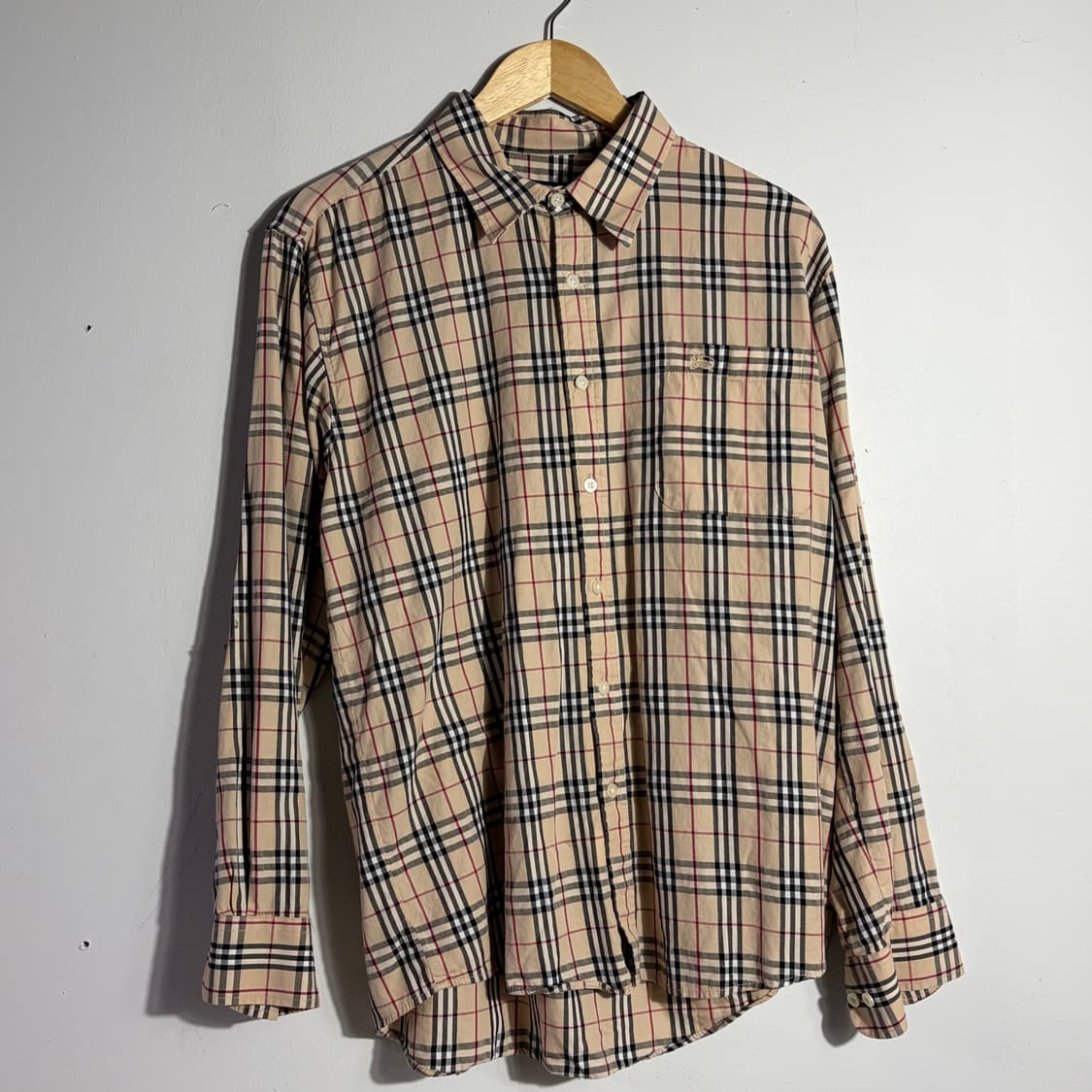 버버리 빈티지 베이지 노바체크 셔츠 (무료배송) 상품이미지1