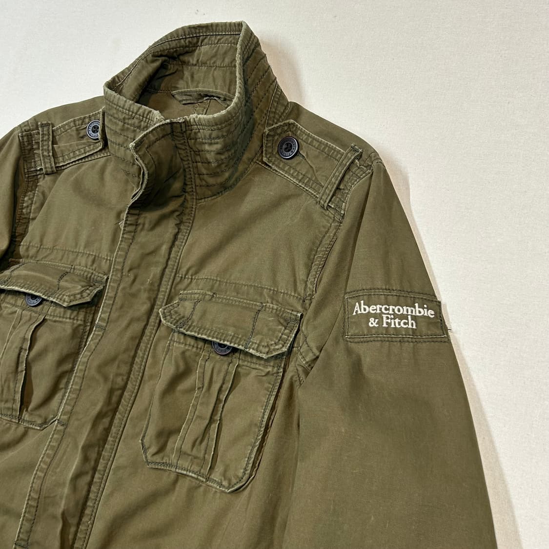 XL) 아베크롬비 올리브 그린 사파리 자켓 상품이미지4