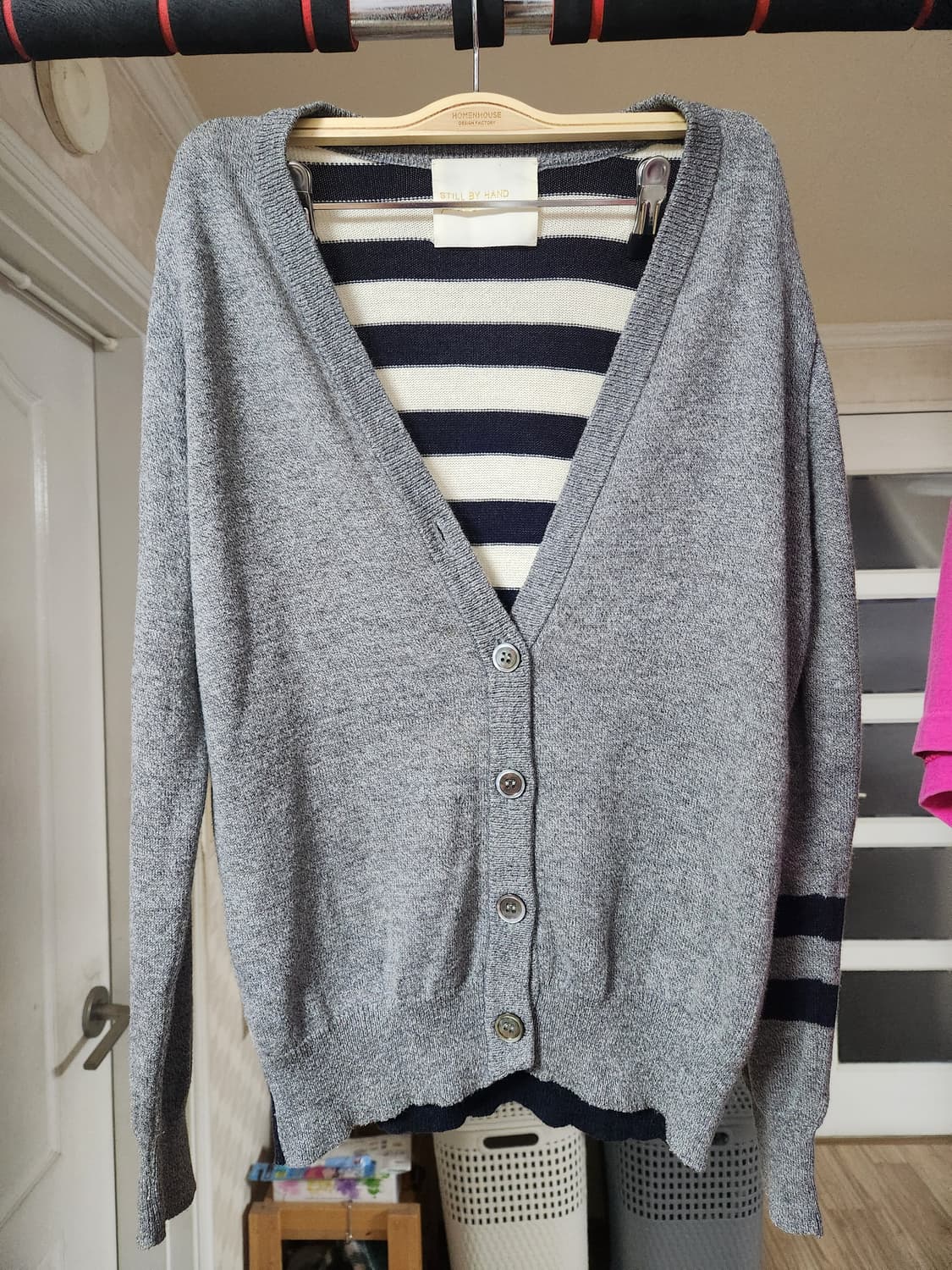 Still by Hand for SHIPS stripe cardigan 상품이미지1