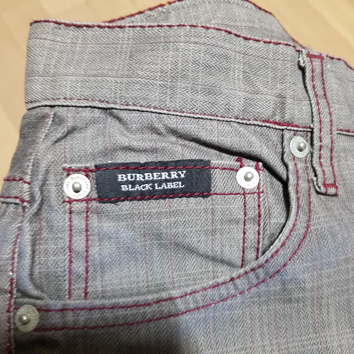 32/ 버버리 / 블랙라벨 일본판 / 정품 그레이 면팬츠/ 414-토5 상품이미지7