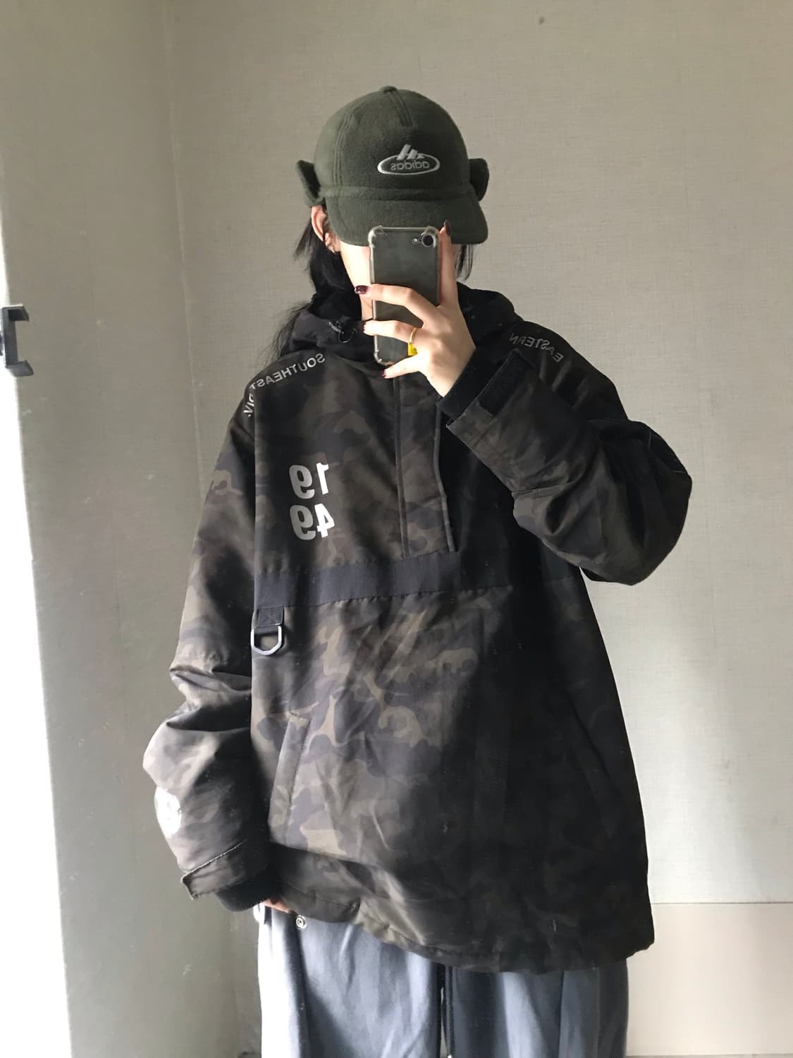 NBA 카모 패딩 반집업 상품이미지2