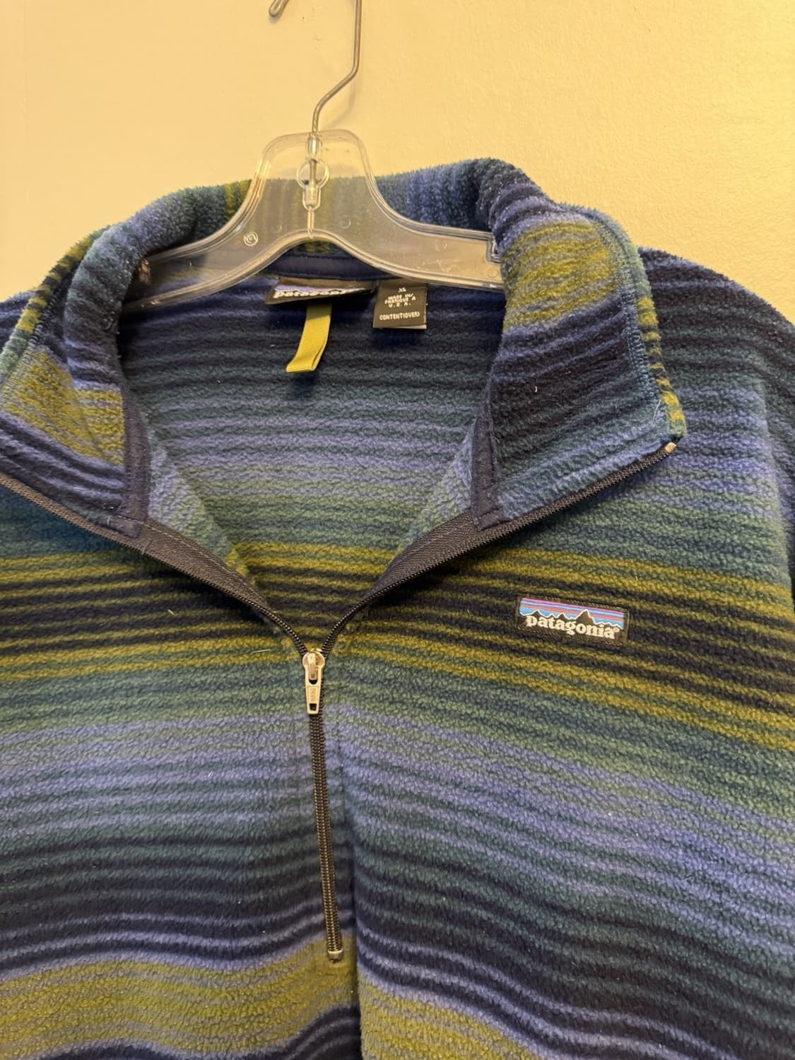 90s 파타고니아 신칠라 스냅-T 블루/그린/네이비 USA 상품이미지2