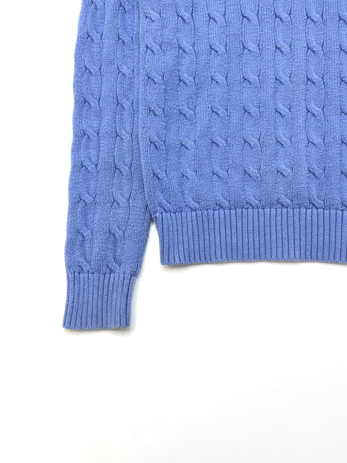 Polo 폴로 랄프로렌 스카이블루 컬러 케이블 니트 상품이미지4
