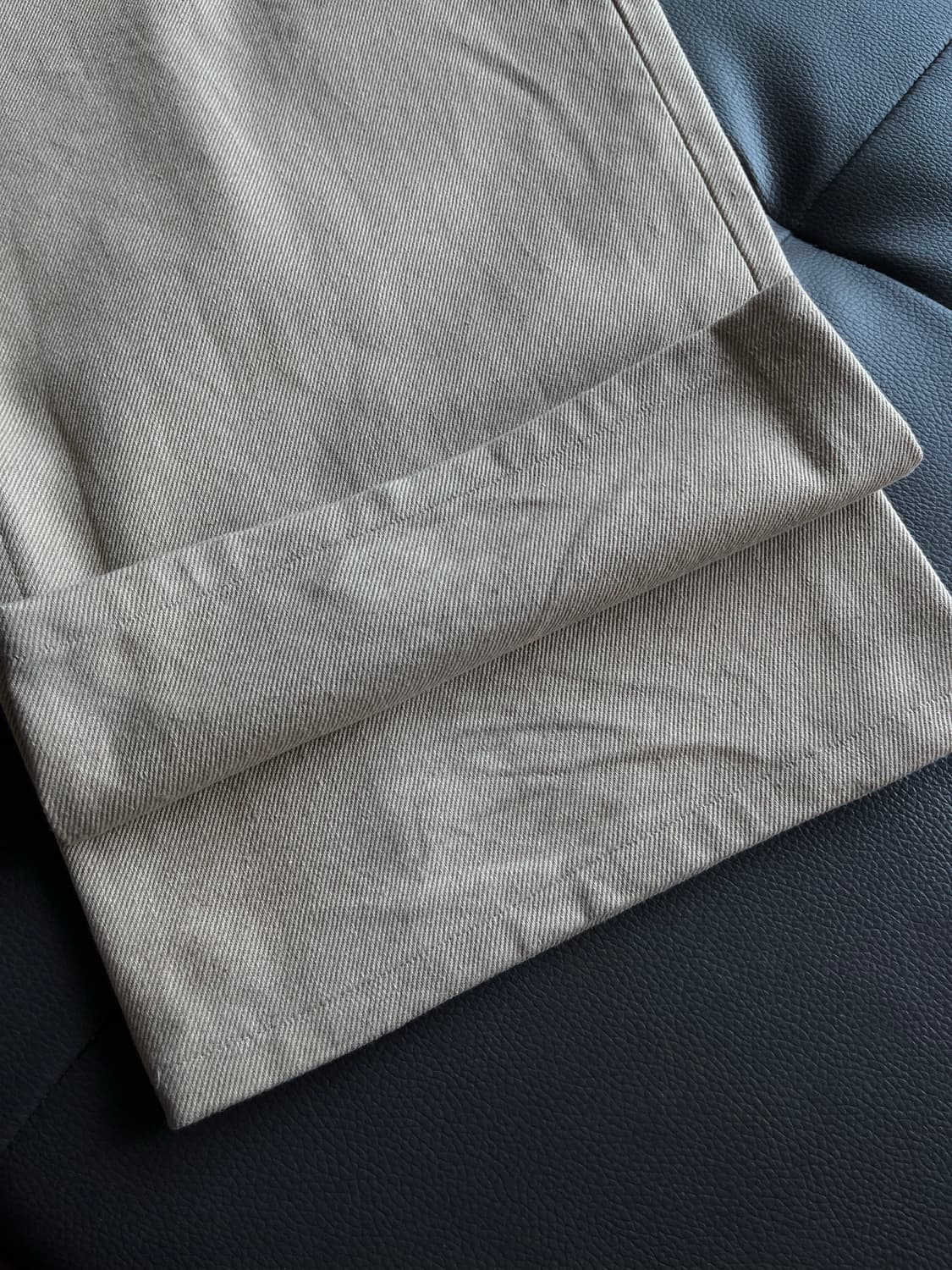 STU 와이드 코튼 팬츠 베이지 S 상품이미지5