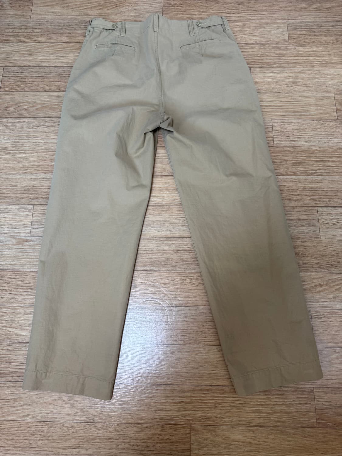 올드비 VTG 플랫 프론트 오피서 치노 블리치드 샌드 4 상품이미지3