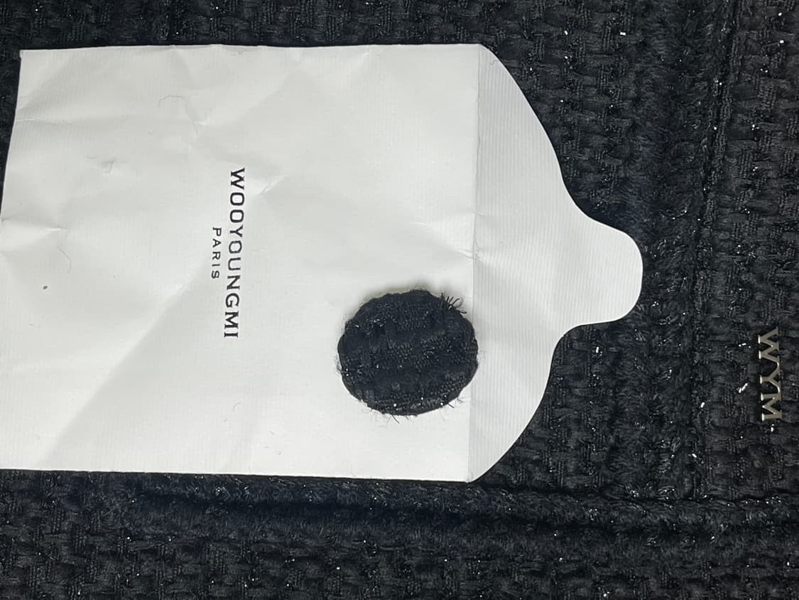 [거의 새것] 우영미 트위드자켓 블랙 50사이즈 상품이미지7