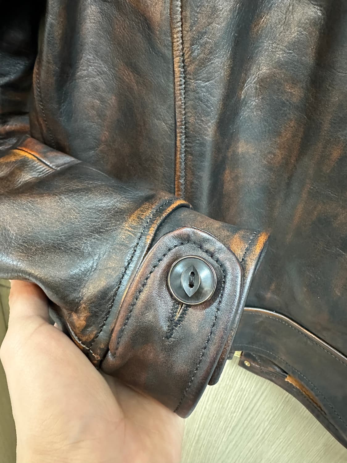 비스포크 홀스하이드 레더 말가죽 자켓 상품이미지5