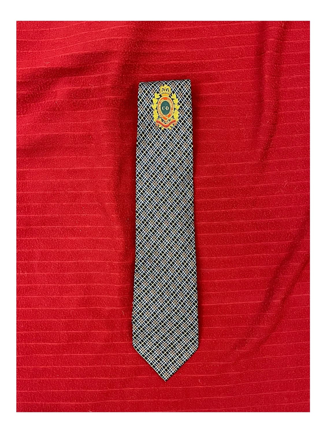 디올 패턴 넥타이 네이비 #csz3057  상품이미지1