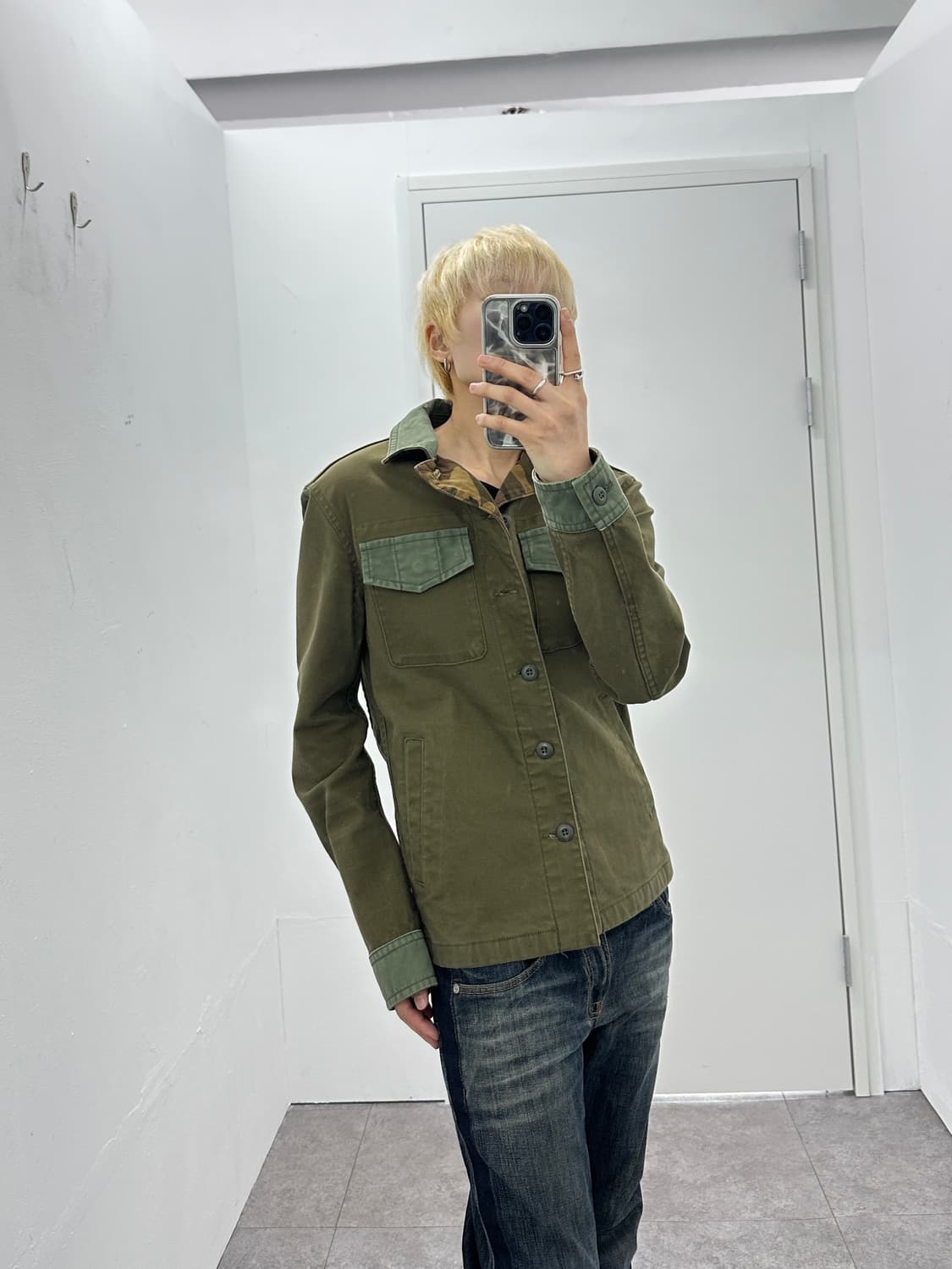 Luv Maison Camo Detail Cotton Jacket 상품이미지7