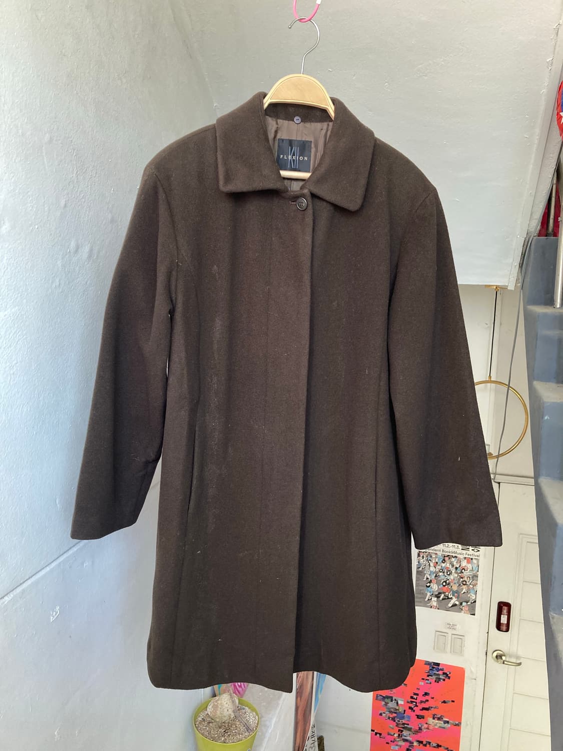 빈티지 모카 울 코트 상품이미지1