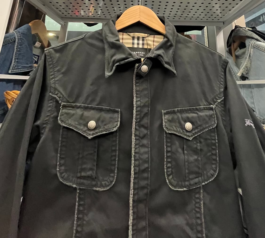 버버리 블랙 라벨 블랙 셔츠 자켓 상품이미지2