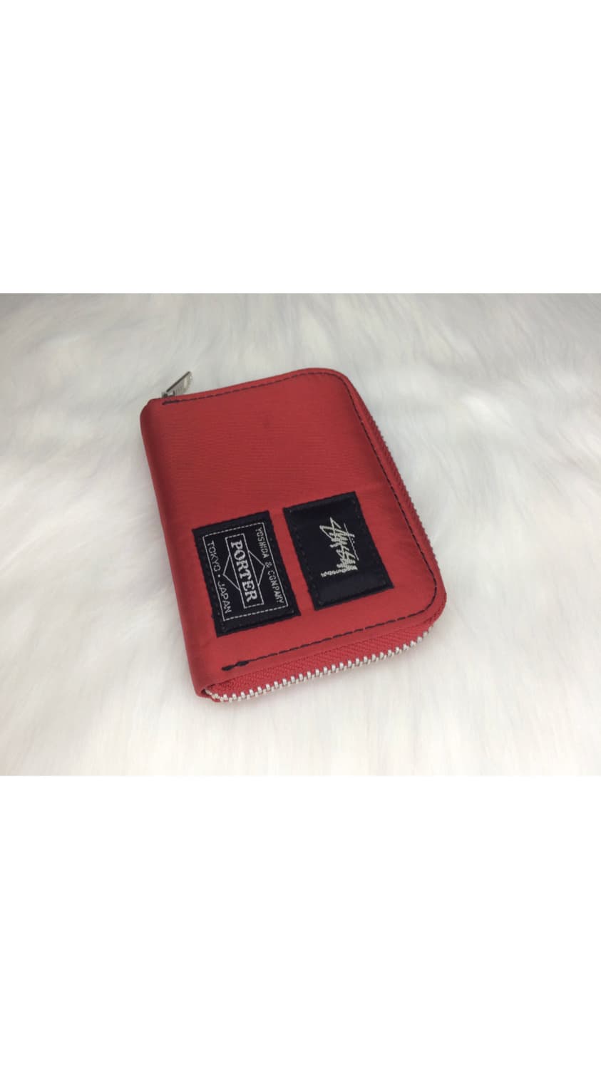 Porter 포터 x 스투시 콜라보 레드 지갑 상품이미지4