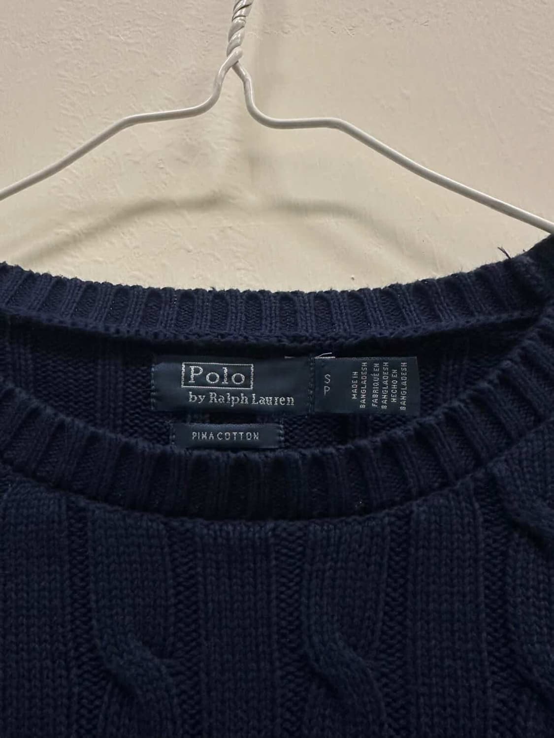 폴로랄프로렌 꽈배기 니트 상품이미지2