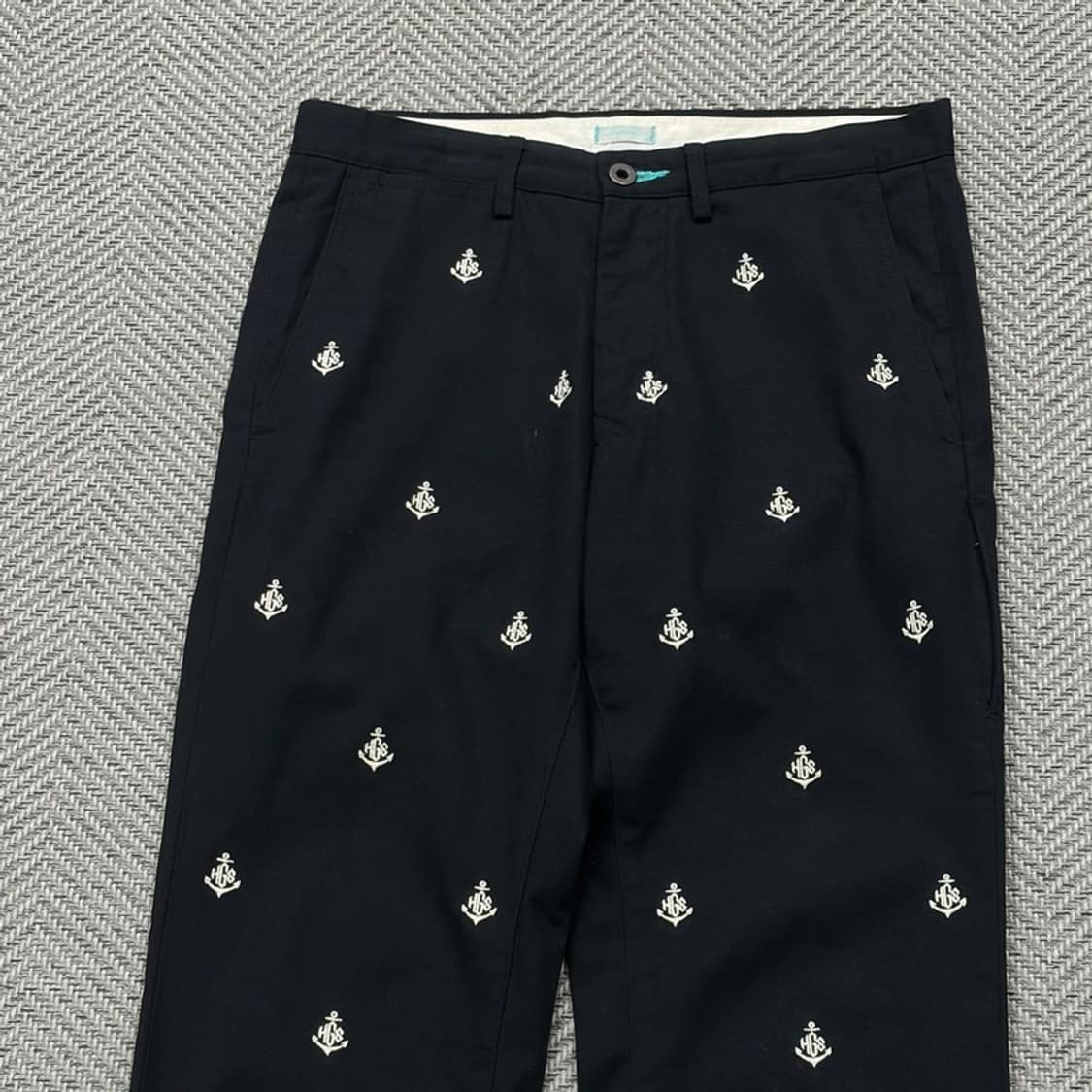 홈그라운드 로고 자수 패턴 팬츠 v2339 상품이미지3