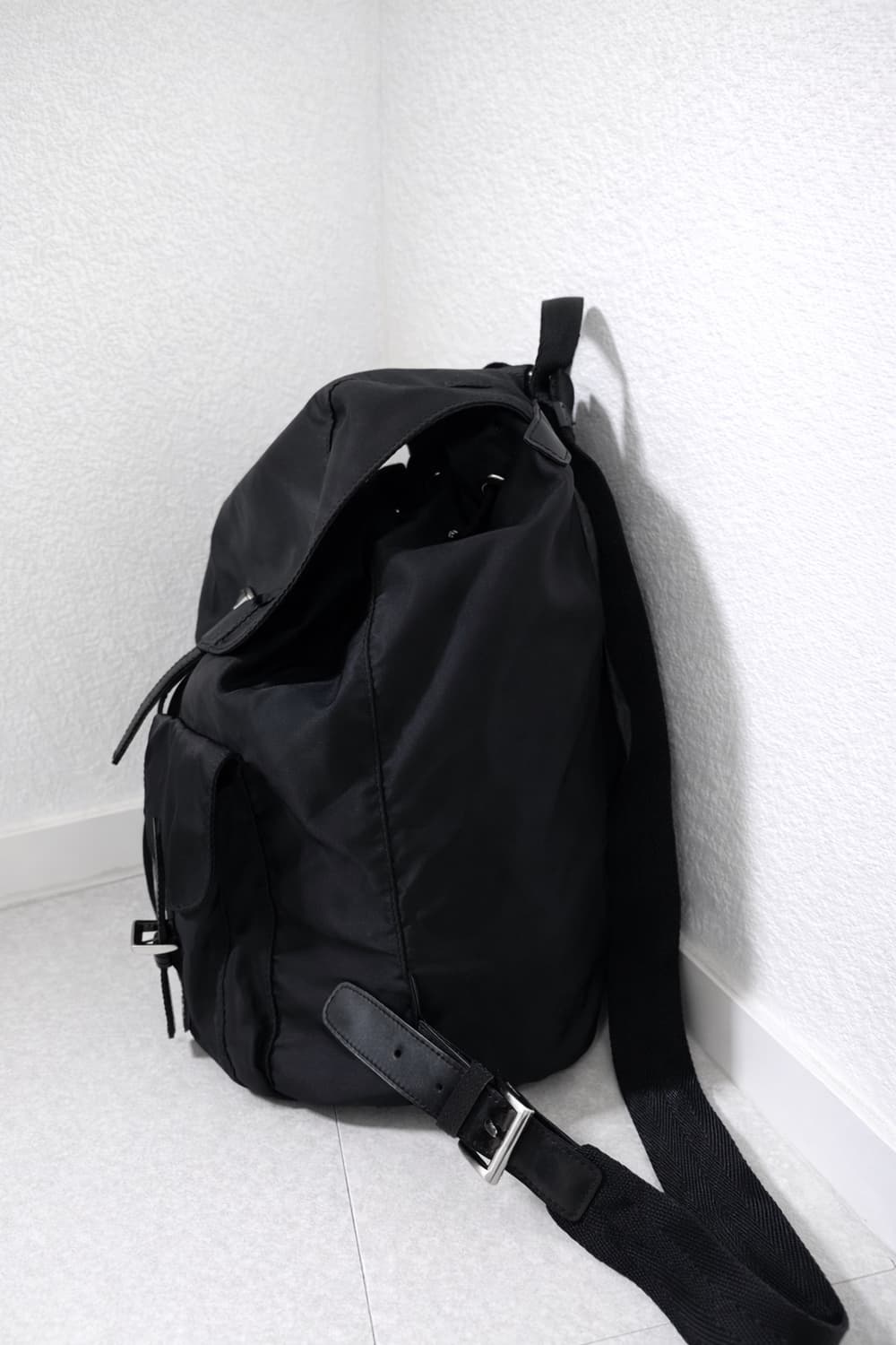 (Prada 정품) 프라다 블랙 포코노 백팩 상품이미지3