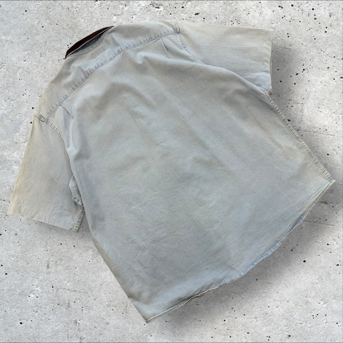 [XL] 칼하트 리워크 브라운 골덴 카라 반팔 셔츠 C731 상품이미지2