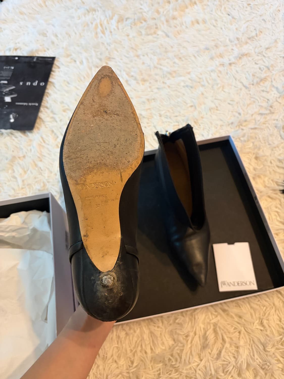 Jw anderson 바이커 키튼 부츠 37사이즈 상품이미지6