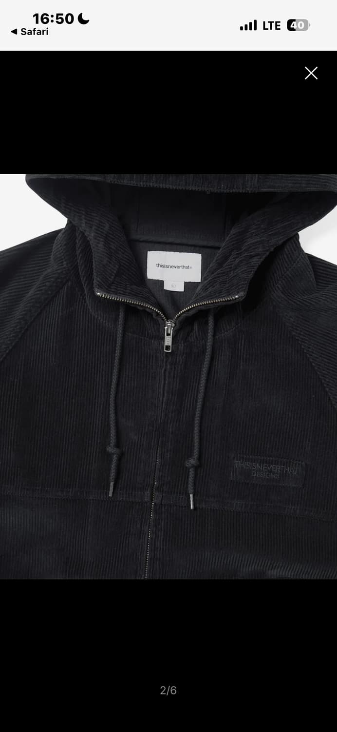 Thisisneverthat 코듀로이 후드집업 상품이미지2