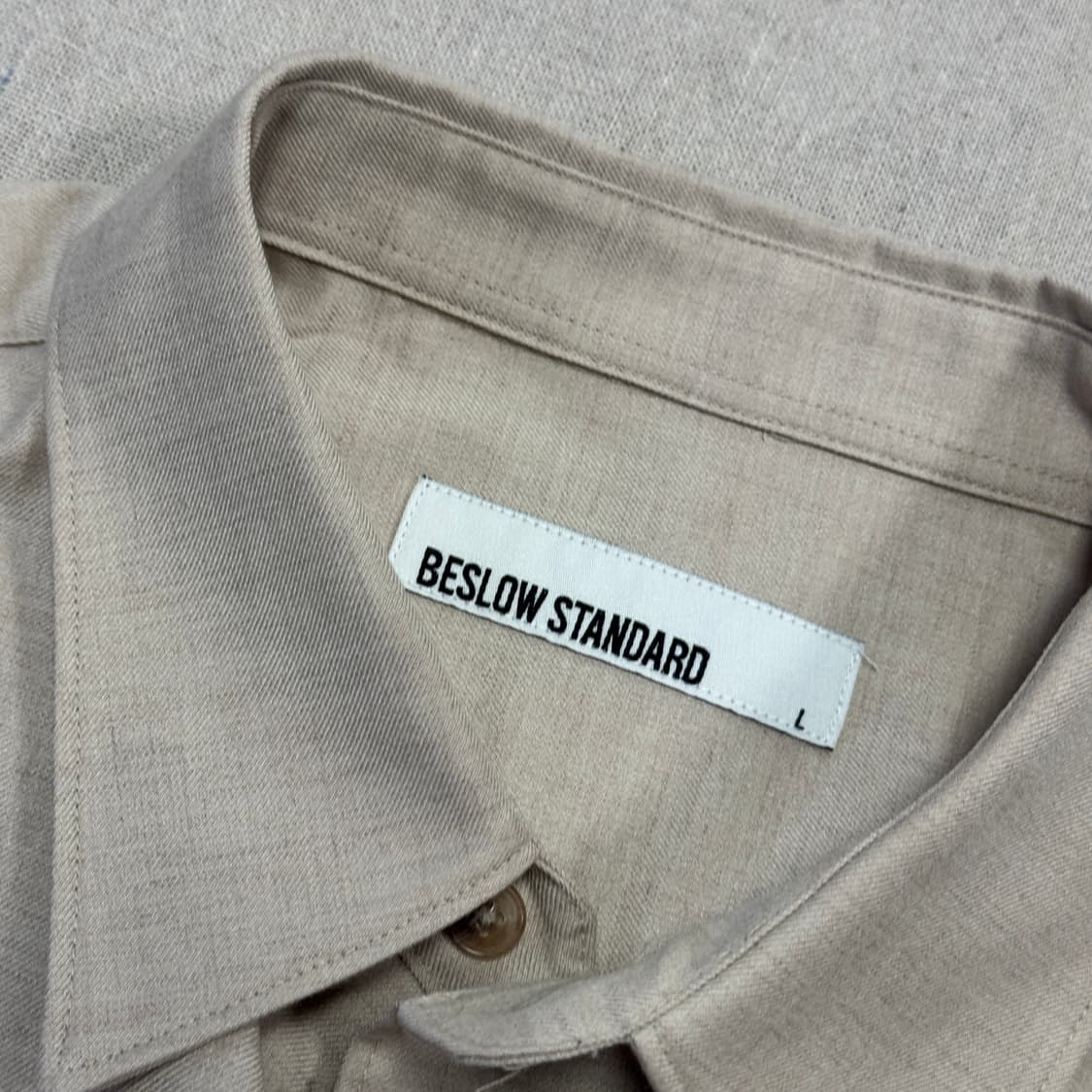 비슬로우 오트밀베이지 셔츠 L 상품이미지4