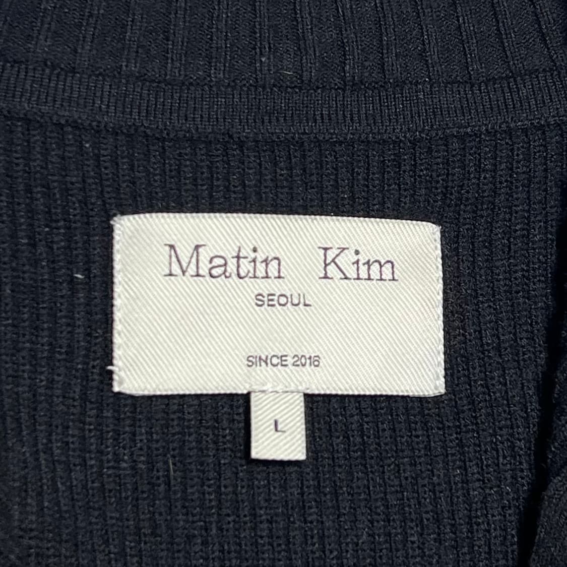 Matin Kim 스펠 포인트 니트 집업 상품이미지3